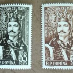 TIMBRE ROMANIA MNH LP427/1957 500de ani de la urcarea pe tron a lui St. cel Mare