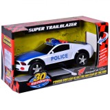 Masina de politie cu lumini, muzica si diverse sunete, 30 cm, pentru copii, ATS