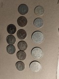 Lot monede comunism Romania - 25 bani, 1 leu 1966, 5 lei 1975