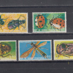 M2 TS2 10 - Timbre foarte vechi - Guineea Ecuatoriala - insecte