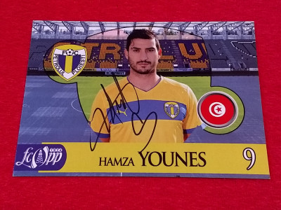 Foto cu autograf original - fotbalistul HAMZA YOUNES (PETROLUL Ploiesti) foto