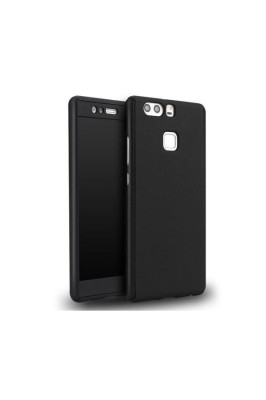 Husa Full TPU 360 grade fata + spate Huawei P9 Lite 2017 / P8 Lite 2017 Negru foto