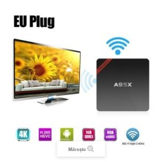 Android TV media player NEXBOX A95X Quad Core WIFI 64 bits 1GB DDR3 foto