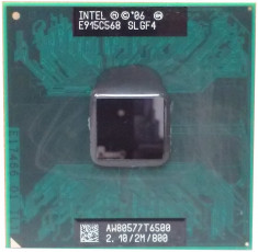 36.Procesor laptop INTEL SLGF4 AW80577T6500 Core2 Duo T6500 2M 2.10 GHz 800 MHz foto