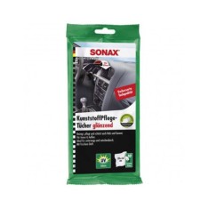 Servetele umede auto pentru suprafetele din plastic, cu efect lucios, 10 buc Sonax