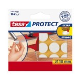 Protectii antizgarieturi pentru picioare scaun, alb, 16 buc - Tesa 57892