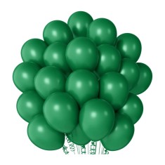 Set 10 baloane latex, Verde inchis, 30cm, Ropet