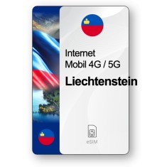 eSIM Internet Liechtenstein, valabil 7 zile, trafic 1 GB, Standard