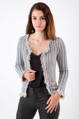 Cardigan elegant firma LUCKYLU,made in Italy,eticheta,factura ,Marime M foto