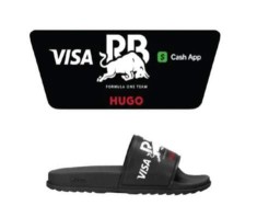 Visa Cash App RB papuci black logo F1 Team 2025 - 45 foto