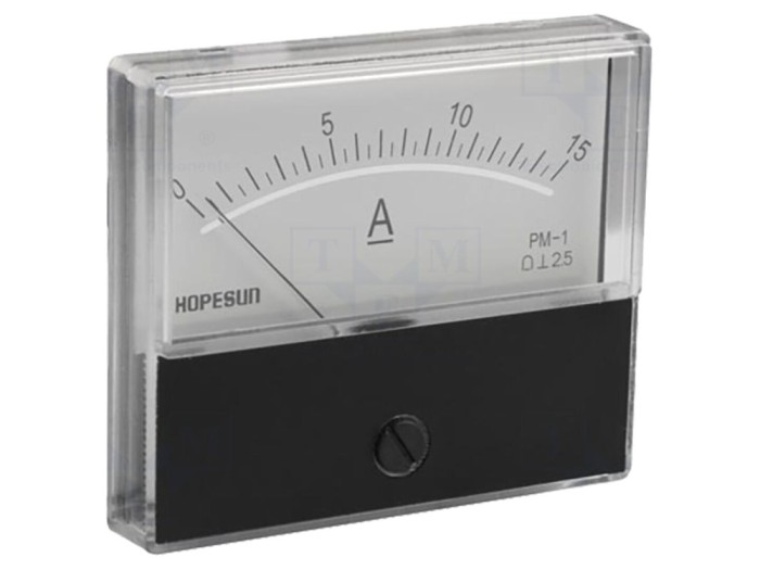 Ampermetru analogic DC 0-15A