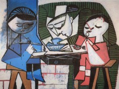 Pablo Picasso, Masă pentru copii, litografie semnata pe placa