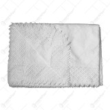 Fata de masa rustica din bumbac 220&times;160 CM Alb