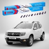 Cumpara ieftin Ștergătoare Dacia Duster I HS Faza 2 2013-2016 | Set Față Flat Premium &ndash; TeamCar&reg;