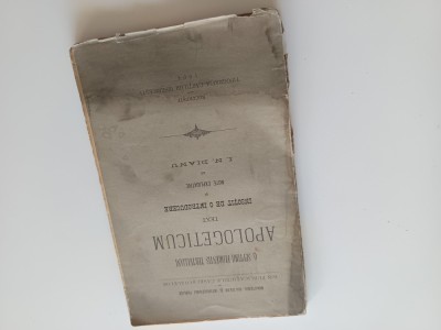TERTULLIAN, APOLOGETICUM- TEXT LATIN INSOTIT DE NOTE EXPLICATIVE. BUCURESTI 1904 foto