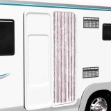 vidaXL Perdea pentru insecte, gri argintiu și roz, 56x200 cm, chenille 377361