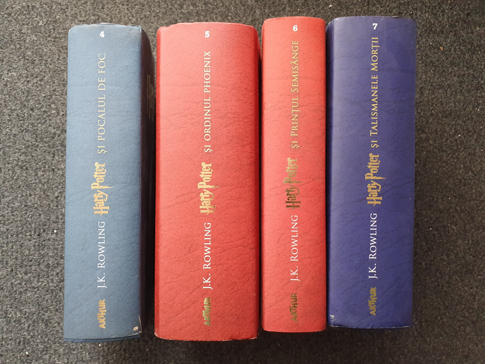 HARRY POTTER - J. K. Rowling (volumele 4, 5, 6, 7) | arhiva Okazii.ro