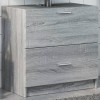 Gossi dulap de chiuveta, gri sonoma, 59x37x59 cm, lemn prelucrat