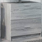 VidaXL Dulap de chiuvetă, gri sonoma, 59x37x59 cm, lemn prelucrat