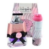 Cumpara ieftin Set cadou Lattafa Washwashah (Apa de parfum 100 ml + Deodorant spray 50 ml), pentru femei