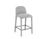 Cumpara ieftin Scaun bar textil gri Antara 44.5x50.5x92h