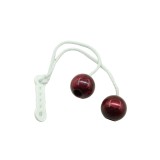 Cumpara ieftin Jucarie interactiva, set 2 bile clackers, antistres, pentru adulti si copii, plastic, 40 mm, visiniu