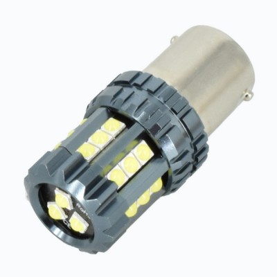 Bec o faza T.V. BA15S 3030 24SMD CREE 12-24V JSUN53 foto