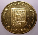 7.839 ANDORRA MODEL 10 EUROCENTS 2003 SPECIMEN ESSAI PROBE