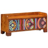 vidaXL Bancă de pantofi, 90x35x40 cm, lemn masiv de acacia