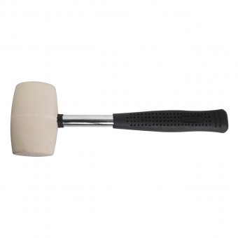 Ciocan cauciuc alb maner metal 340g, Gadget 241158 foto