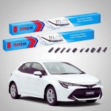 Cumpara ieftin Ștergătoare Toyota Corolla E21 Hatchback 2018-prezent | Set Față Flat Premium &ndash; TeamCar&reg;