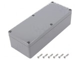 Carcasă universală ABS gri &icirc;nchis IP67 80mm x 195mm x 55mm