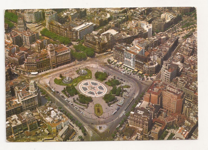 FA9 - Carte Postala - SPANIA - Barcelona, Plaza de Cataluna, circulata