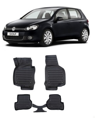 Set covorase cauciuc tip tavita Volkswagen Golf VI (2008 - 2013) foto