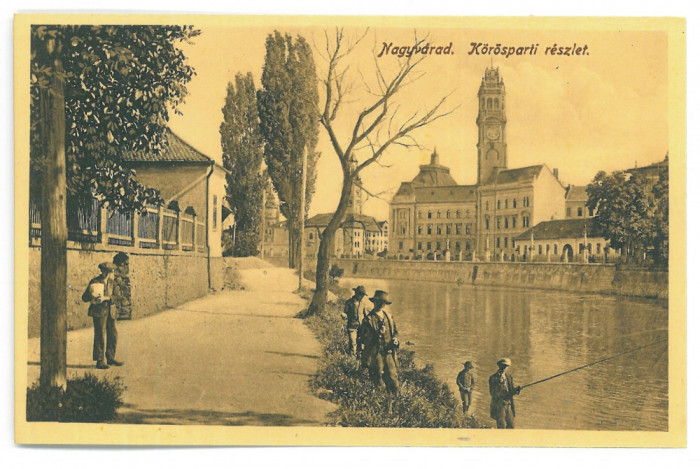 4420 - ORADEA, Fishermen, Romania - old postcard - unused - 1916