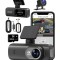 Camera de bord DVR V22 QOVU&reg;, 4K Fata 2K Spate, WiFi &amp; Aplicatie dedicata, Camp vizual ultra-larg de 170&deg;, Capacitate 128GB, Inregistrare in bucla &amp; S