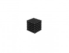 Joc Puzzle Antistres NeoCube cu Bile Magnetice 216 Bucati, Diametru Bile 3mm, negru foto