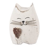 Cumpara ieftin Figurina Pisicuta lemn 6x4x7 cm
