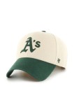 47 brand șapcă de baseball din bumbac MLB Oakland Athletics culoarea alb, cu imprimeu, B-FIRFD18HTP-SS