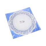 Set 100 de hartie dantelata alba, pentru platouri, rotunde , 36 cm