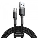 Cumpara ieftin Cablu Date si Incarcare USB-A - microUSB Baseus Cafule, 18W, 3m, Gri CAMKLF-HG1