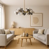 Lustra Suspendata SVEN, 15x G9, Gri ModernLight Concept