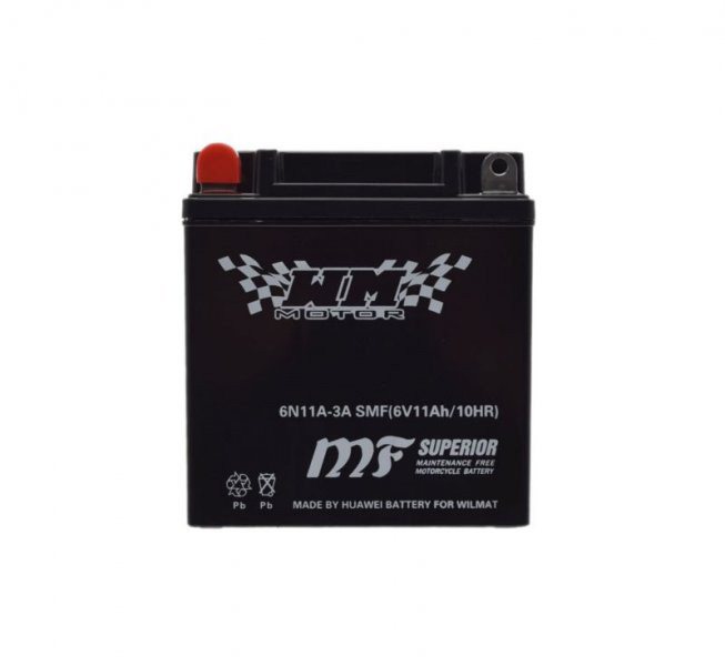 Baterie moto/atv WMX 6N11A-3A, 6v, 11ah Cod Produs: MX_NEW AB0001B