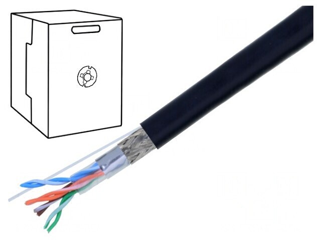 Cablu Ethernet Industrial SF/UTP 5e 26AWG PVC