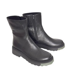 Ghete dama din piele naturala cu talpa extralight Arina Black