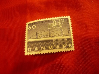 Serie Danemarca 1962 - Nava , 1 valoare 60 ore foto
