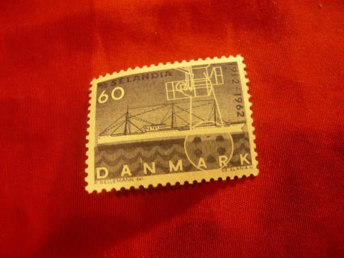 Serie Danemarca 1962 - Nava , 1 valoare 60 ore