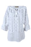Bluza tip ie dama B23, alb/argintiu , marimea L