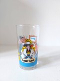 Pahar de sticla colectie Lucky Luke Licencing 1996 Amora, 115 mm inaltime