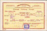 HST A989 Chitanță Asigurări Transsylvania 1931